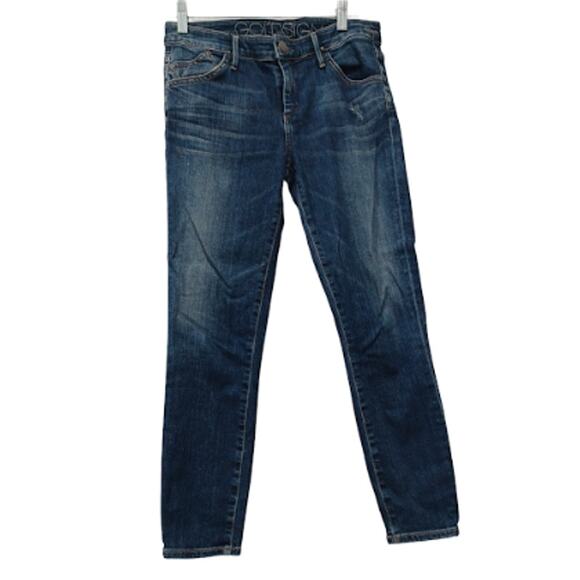 Goldsign Glam Low Rise Cropped Skinny Designer Jeans Size 26 - Picture 1 of 6